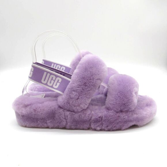 UGG WOMEN'S OH YEAH SLIDE SLIPPER IN LILAC BLOOM - Picture 2 of 9